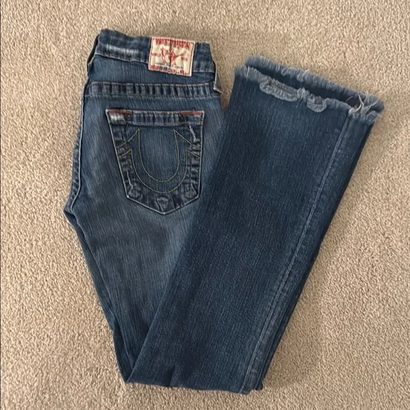 True Religion Bobby Distressed Women's Jeans Size 28 - Picture 3 of 8